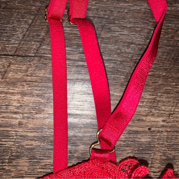 Victoria's Secret "Wicked Unlined Sweet Heart Lace Balconette Bra" Size 34C - Picture 9 of 12